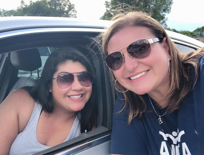 Drive by selfie